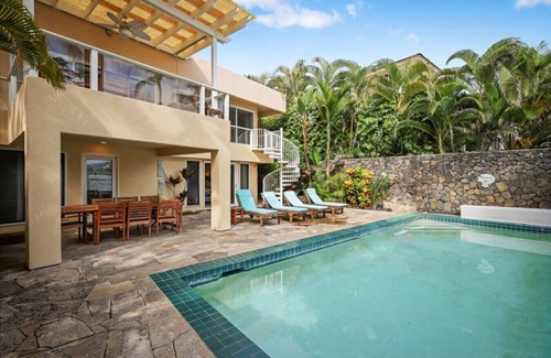 Kailua-Kona Villa | Oceanfront Villa at Alii Point - AC & Private Pool
