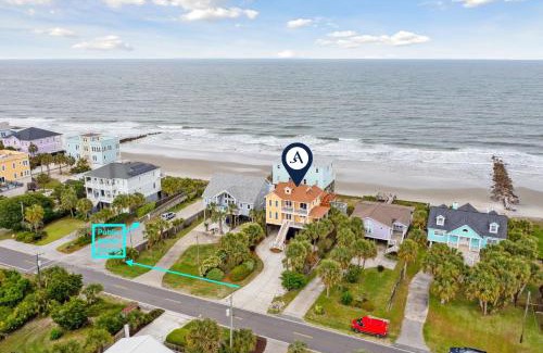 Folly Beach House | Oceanfront w Pool Panoramic Deck Views 5BDR Folly Ocean Breeze by AvantStay