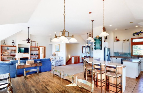 Corolla Village House | Oceanside in Corolla with private pool, hot tub & rec room with pool table