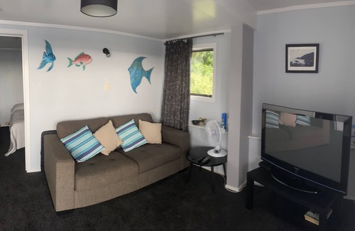 Waihau Bay Apartment | Oceanview downstairs unit at Oruaiti Beach in Waihau Bay
