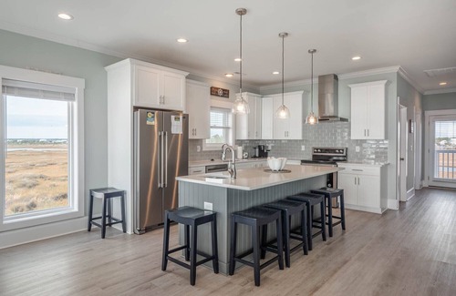North Topsail Beach House | Oceanview Pet Friendly Home with Pool and Elevator