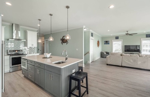 North Topsail Beach House | Oceanview Pet Friendly Home with Pool and Elevator
