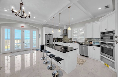 Flagler Beach House | Oceanview Rooftop Patio Overlooking Flagler Beach W Firepit, Game Room, Bikes