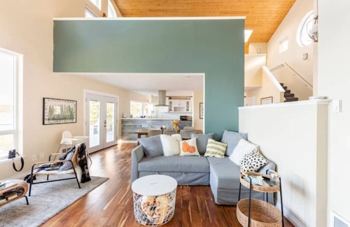 Sequim House | Olympic Forager House + Cabin on tranquil Sequim Bay with hot tub & kayaks