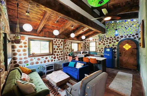 Lupton City Cabin | One-of-A-Kind: Handmade Glass Bottle & Cedar Cabin