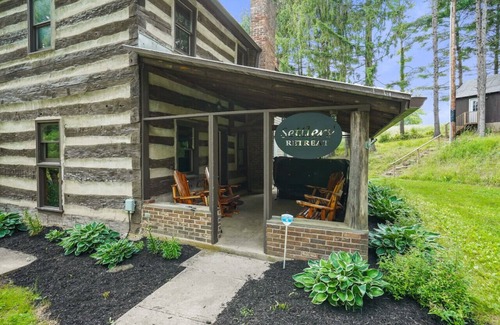 Sugar Grove Cabin | ONE OF A KIND HISTORIC LOG CABIN ON 10+ ACRES IN HOCKING HILLS