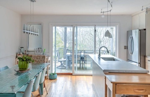 Sag Harbor House | Open Floor Concept, Multiple Living Areas, Multi-Level Deck, Heated Pool,.