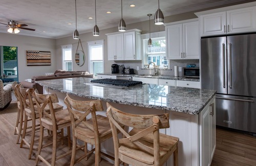York Beach House | OPEN FLOOR PLAN-SPA LIKE MASTER BATH Ping pong anyone? Basement playroom! 5 STAR