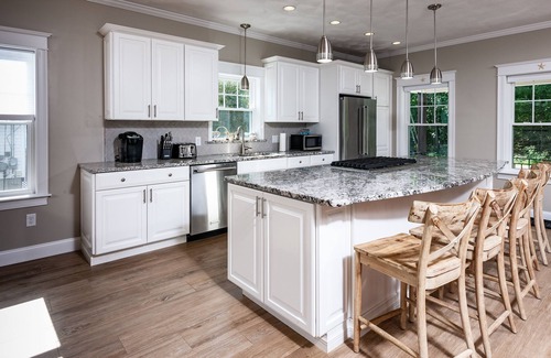 York Beach House | OPEN FLOOR PLAN-SPA LIKE MASTER BATH Ping pong anyone? Basement playroom! 5 STAR