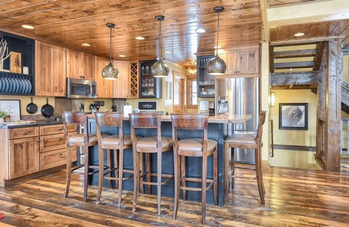 Deadwood Cabin | Ore Car Lodge - Outdoor fireplace!