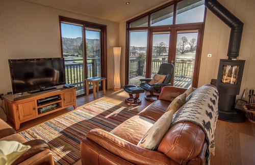 Hawkshead House | Organic 5 Star Cedar Lodge With Stunning Views Across Esthwaite Water