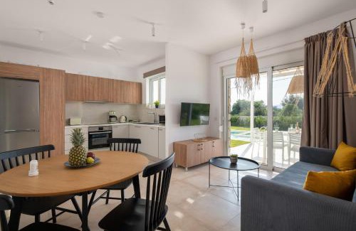 Archangelos Villa | OSSIANO POOL VILLAS, Heating Pool, 2 min drive to Haraki Beach & 10 to Lindos