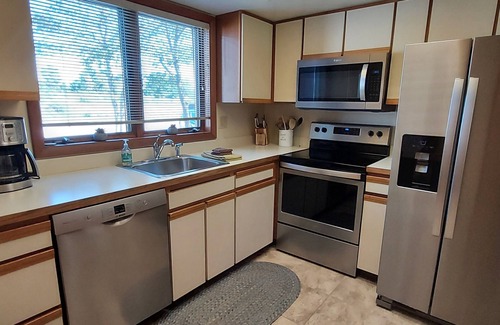 Cedar Condo | Outside heated pool, 2 miles to Lake Michigan, 2 bed 2 1/2 bath