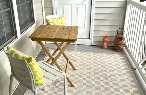 High Point Condo | Overlook Retreat Across from Carolina Core. Pet and Remote Work Friendly!
