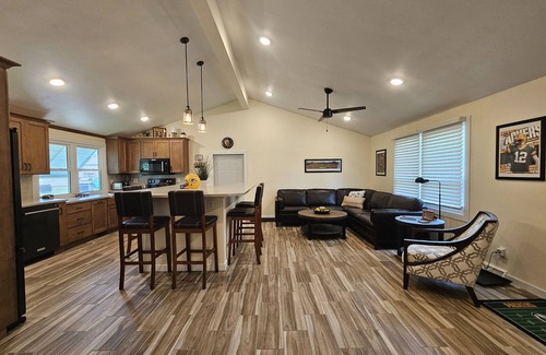 Green Bay House | Packer themed, renovated 3 bedroom, 2 1/2 bath home- Lambeau Field 12 min walk.