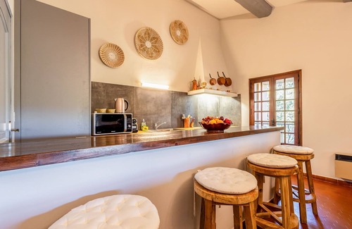 Taradeau Ski Chalet | Palm tree cottage with pool in Taradeau