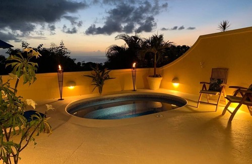 Reeds Bay Villa | Panoramic sea views, Modern home, private pool and 10 minute walk to the beach.