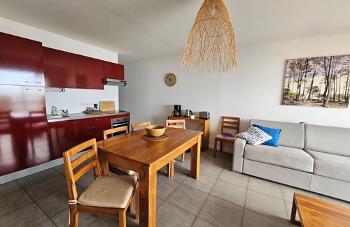 Lacanau-Ocean Apartment | Pasino bright apartment +Terrace15m2, seafront, WIFI, Parking included, 6p,N°5