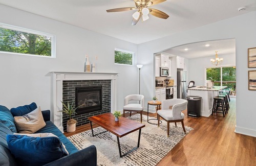 Blue Township House | Peaceful 4BR Home w/Porch, Deck & Wooded Views Perfect for Families and Friends