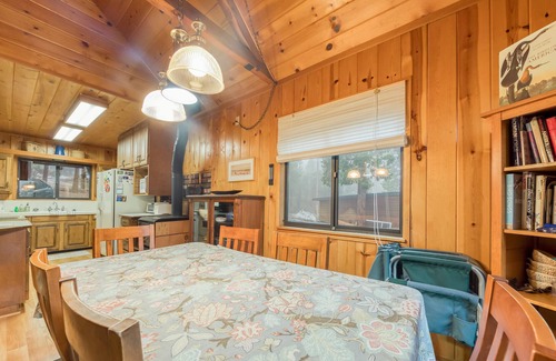 Idyllwild House | Peaceful dog-friendly cabin with deck, forest & mountain views, & private grill!