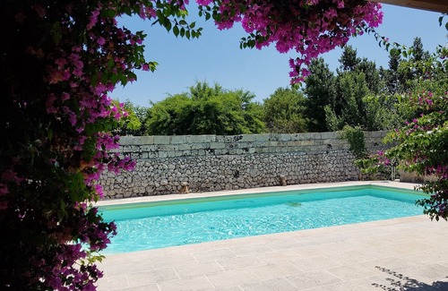 Surano Villa | Peaceful Old Mill Villa in village near sea. Pool gardens A/C, WiFi, Solar P