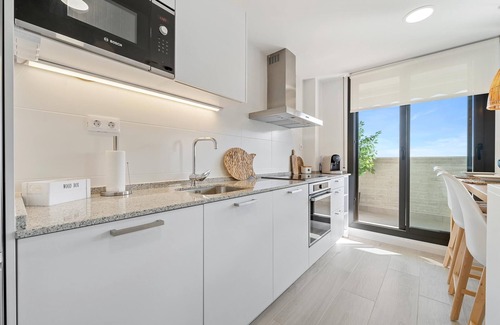 Roques Daurades Apartment | Penthouse sea front views and pool 100m beach
