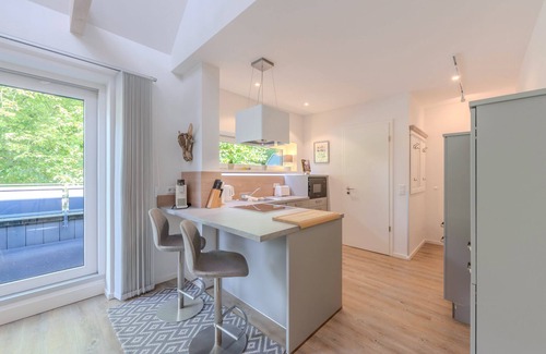 Zentrum Apartment | Penthouse Stine vacation apartment in Husum for up to 3 people