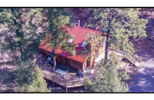 Ruidoso Cabin | Perched in the pines -wrap around porch w/outdoor dining, fire pit, & wildlife