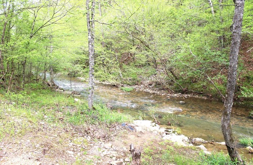 Jones Mills Cabin | Perfect Cozy Romantic Studio Cabin by the creek for two (grey cabin)