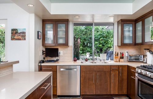 Tahquitz River Estates House | Perfect! Secluded Mid-Century Compound. 3 Beds/3 Baths Views! HOT-TUB! FIRE-PIT!