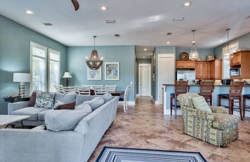 Seagrove Beach House | Pickle Ball Court! Beach side of 30A.just steps from the white sand!