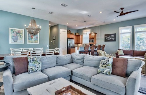 Seagrove Beach House | Pickle Ball Court! Beach side of 30A.just steps from the white sand!