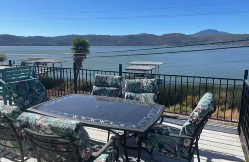 Clearlake Cabin | Picturesque lake and mountain view from 3-bedroom, 2 story home