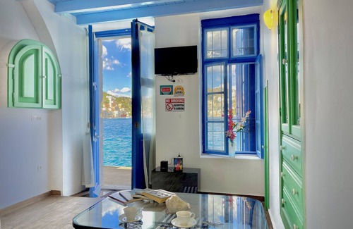 Symi Apartment | Pitini 2 - Seafront - Harbour view