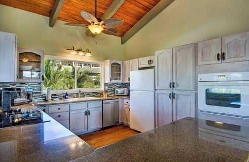 Poipu House | Poipu Beach House with Ocean View and Lush Garden