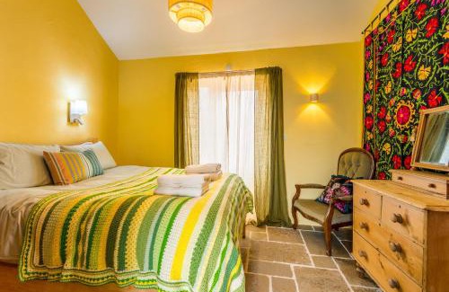 Boscastle Apartment | Polrunny Farm sea view Blueberry Cottage with log burner