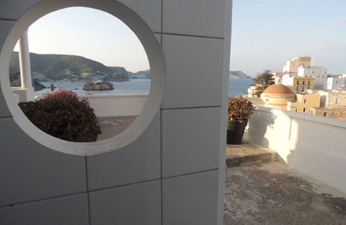 Ponza Villa | Ponza port, prestigious house, large terrace and amazing sea view