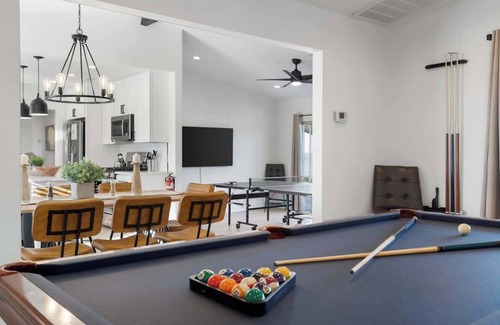 North Las Vegas House | Pool & Games at New 4BR Modern Oasis Retreat