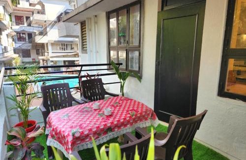 Calangute Apartment | Pool Side Resort Apartment with kitchen in near Calangute Beach