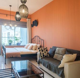Masdar City Apartment | Poolside Charm