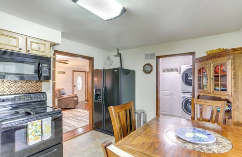 Lacarne House | Port Clinton Home: Hot Tub, Steps to Portage River