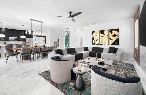 Florida Center House | Posh Paradise | BEST location & in-house amenities: luxe pool, arcade, theme BRs