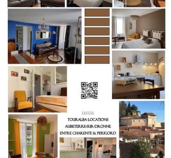 Aubeterre-sur-Dronne Apartment | Poterne- Logement raffiné avec jardin