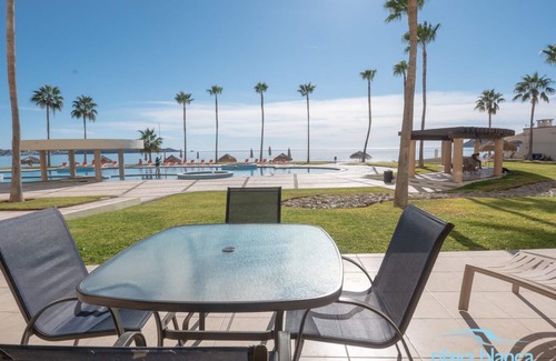 San Carlos Condo | Premier Playa Blanca Condo 108: 2 BR, 2BA, Beachfront,Ground Level,Hotel Service