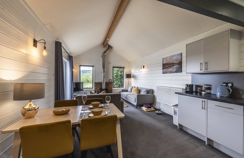 Pitlochry Cabin | Premium 2 Bedroom pet-friendly Lodge with woodburner and amazing views just outside Pitlochry, Perth