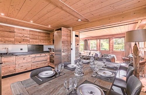 Demi-Quartier Ski Chalet | Prestigious chalet ski in ski off at Megéve