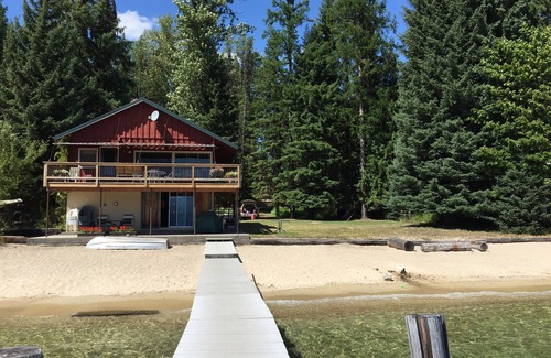 Bonner County House | Priest Lake BEACHFRONT w 2 slip Dock