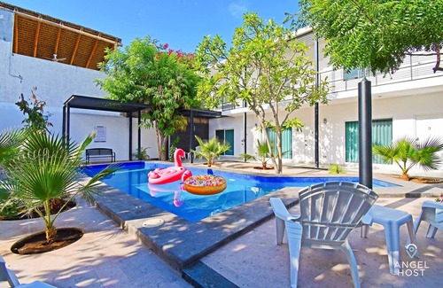 La Paz Apartment | Prime Location, Pool Access, BBQ, Walk to Malecon