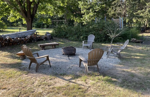 Marstons Mills Apartment | Private 1 bedroom, 2nd floor unit: deck, fire pit, space for boat & trailer