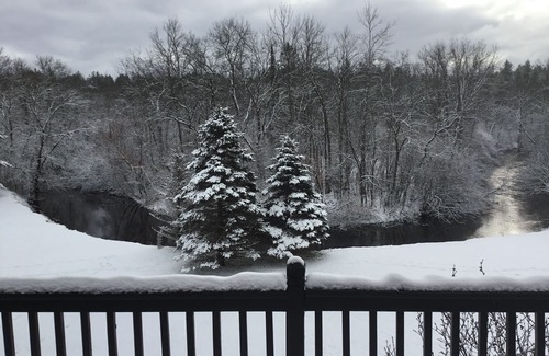 Pembine House | Private Colonial-themed room with shared bath and kitchenette